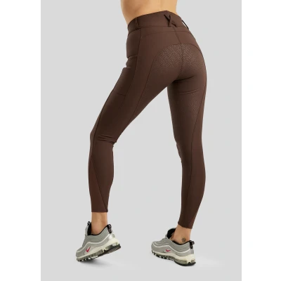 Image de Rebel Pantalon d&#039;Équitation Highwaist Thigh Pocket Full Grip Marron