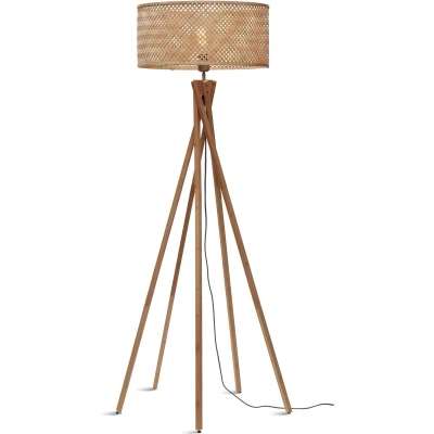 Afbeelding van GOOD&amp;MOJO Vloerlamp Java Bamboe Ø50x146cm Bruin