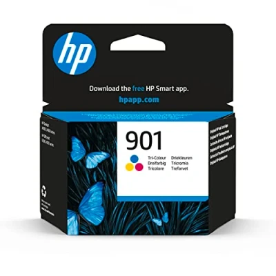 Afbeelding van HP 901 Inktcartridge Cyaan, Geel, Magenta, Standaard Capaciteit (CC656AE) origineel van
