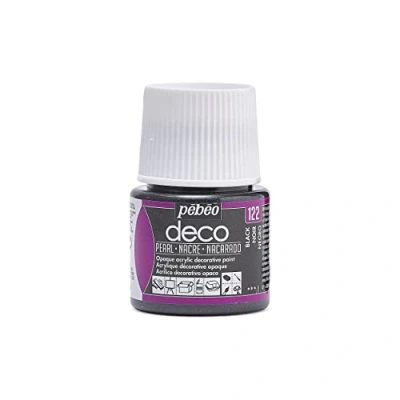 Image de Pébéo Deco Peinture 45 ml Nacré Noir