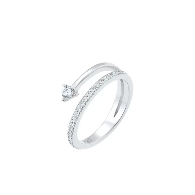 Afbeelding van Elli Wrapped Arrow Ring silvercoloured, Dames, Maat: 54, Silver coloured
