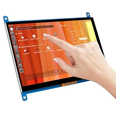 Afbeelding van Jun Saxifragelec Gaming Monitor HDMI Capacitieve Display 1024x600 7 Inch Touchscreen voor Raspberry Pi 4