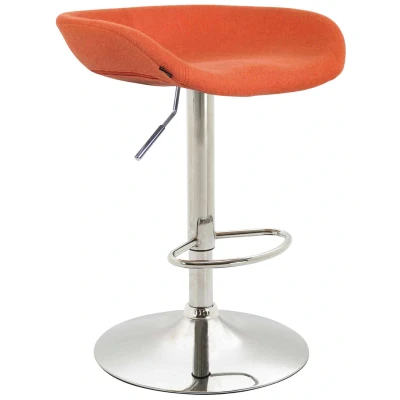 Afbeelding van Barkruk Namsos Vilt Chrome frame Oranje