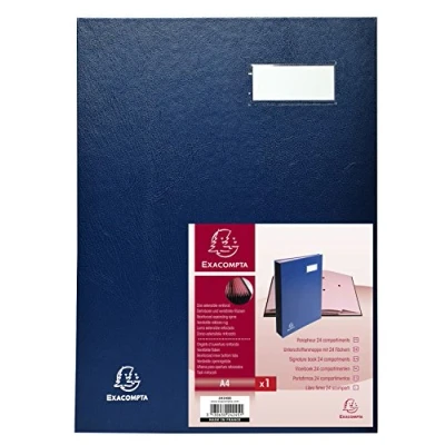 Afbeelding van Exacompta 24245E Parapheur DIRECTION 24 Comp. bleu