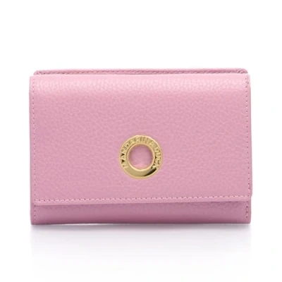 Afbeelding van MANDARINA DUCK Portemonnee Mellow Leather Wallet with Flap Lilac Rose Roze