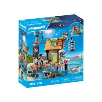 Afbeelding van PLAYMOBIL Piraten Piratenwagen Piratenfiguren Piratenspeelgoed Speelgoed voor kinderen vanaf 4 jaar 71792