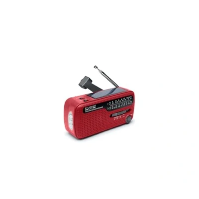 Afbeelding van Muse MH 07RED Wereldontvanger met LED lamp en alarmsignaal, rood