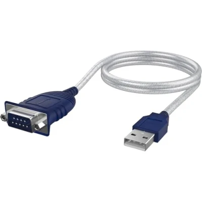 Afbeelding van SABRENT USB naar seriële adapter (75 cm) RS232 kabel, DB 9 converterkabel (9 pin) Prolific chipset compatibel met Windows, Mac OS X 10.6 en hoger, Linux 2.4 meer.