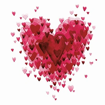 Afbeelding van Heart of hearts red