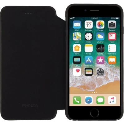 Afbeelding van Senza Pure Skinny Leather Wallet Apple iPhone 6/6S Deep Black