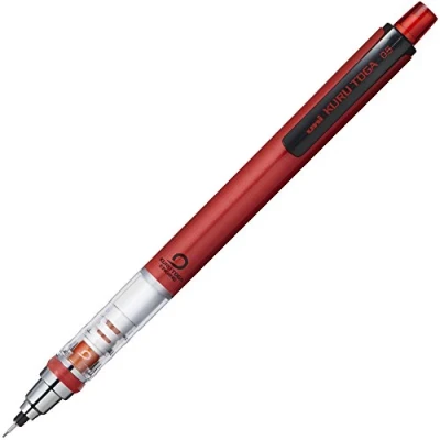 Afbeelding van uni Kurutoga M54501P.15 standaard mechanisch vulpotlood, 0,5 mm, rood