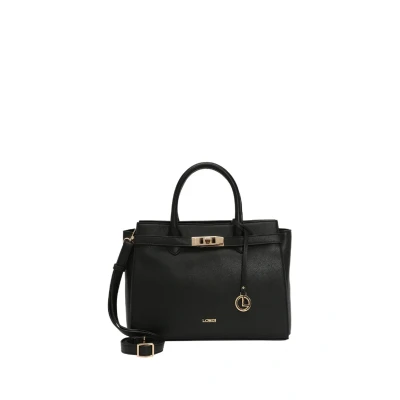 Afbeelding van L.CREDI Handtas Schoudertas Konstanze Handle Bag Black Zwart