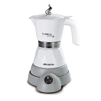 Afbeelding van Ariete 1358/10 Moka Aroma elektrische percolator 2/4 kopjes warmhoudfunctie wit