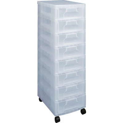 Afbeelding van Really Useful Box Ladenblok 8 X 7 L, Transparant Opbergdoos