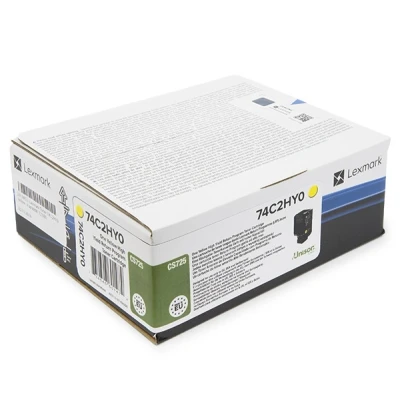 Image de Lexmark à rendement élevé jaune originale cartouche de toner LCCP, Entreprise