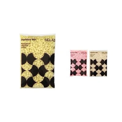 Afbeelding van Parelwax 400 g. SELAS. Naar keuze streeploze ontharing voor alle gebieden en huidtypes. (Natuurlijk)