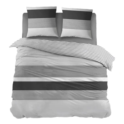 Afbeelding van Snoozing Denise Flanel Dekbedovertrek Lits jumeaux 240x200/220 cm Grijs
