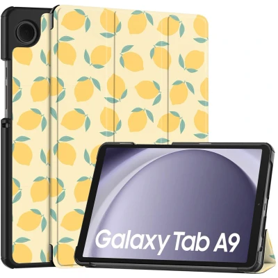 Afbeelding van imoshion Tablet Hoes Geschikt voor Samsung Galaxy Tab A9 8.7 inch Design Trifold Bookcase Citrus Dream
