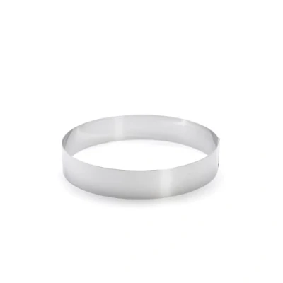 Afbeelding van de Buyer 3989.24 Bague ronde en acier inoxydable, 4,5 cm haut, 24 diamètre