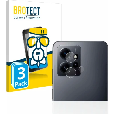 Afbeelding van BROTECT Screenprotector voor Xiaomi Redmi Note 12 4G (ALLEEN Camera Lens) Folie Beschermfolie Beschermglas transparant (3 Stuks)