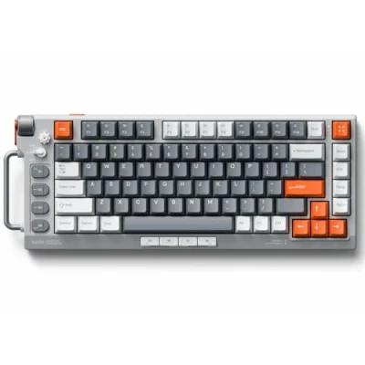 Afbeelding van nuphy Field75 HE Gaming toetsenbord met magneetschakelaar, bekabeld toetsenbord, 83 toetsen, volumeregeling één knop, Hall effectsensoren, instelbare bediening, snelle ontspanner,