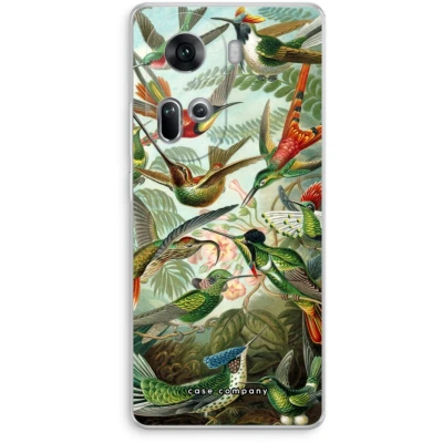 Afbeelding van Case Company® hoesje geschikt voor Oppo Reno 11 Haeckel Trochilidae Soft Cover Telefoonhoesje Bescherming aan alle Kanten en Schermrand