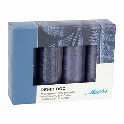 Afbeelding van Mettler Doc No.75 garenset, denim blauw