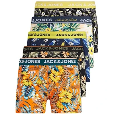 Afbeelding van JACK &amp; JONES Jaclee Trunks Boxershorts voor heren, 5 stuks