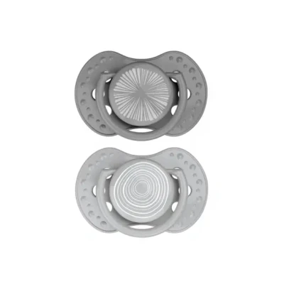 Afbeelding van Difrax Fopspeen Dynamic 0 3 Mnd Harmony Light Grey/Dark Grey