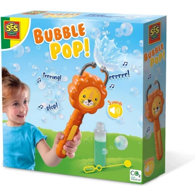 Afbeelding van SES Bubble pop! Leeuw bellenblaas vanger inclusief bellenblaassop en stokje