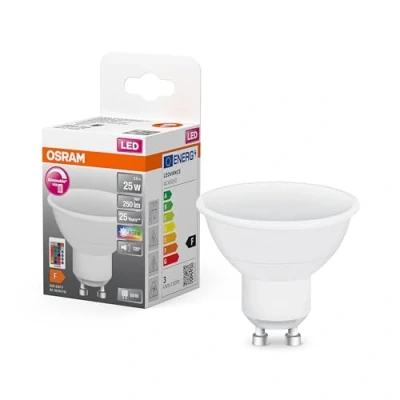 Image de OSRAM réflecteur LED Culot: GU10 Blanc chaud 2700 K 2,9 W équivalent à 25 dépolie Retrofit RGBW avec télécommande