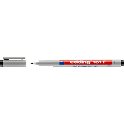 Afbeelding van Edding Foliestift 151 F non permanent pen 4 151001 Zwart