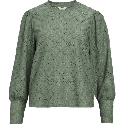 Afbeelding van Object Feodora LS Blouse, Dames, Maat: XS, Dark forest