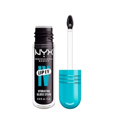 Image de NYX Professional Makeup Gloss et Teinte Lèvres Hydratant 2in1, Hydratation jusqu&#039;à 12H, Avec Vitamine B12 Magnésium, Lip IV Hydrating Stain, : 01 Caramel Drip