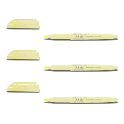Afbeelding van Pilot Frixion Light Soft Pastel markeerstiften, pastelgeel, 3 stuks