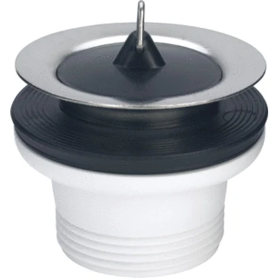 Afbeelding van Viega gootsteenplug 6/4 x 70mm met stop, dikke ring