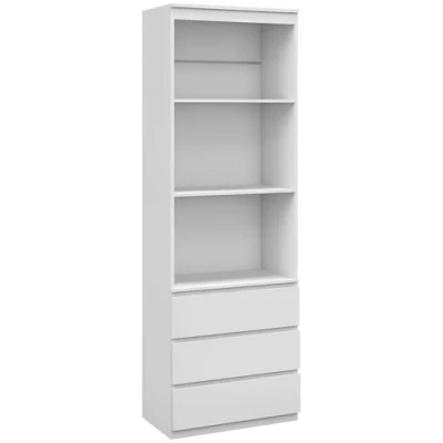 Afbeelding van HOMCOM Boekenkast Panneaux de particules 60x35x180cm Blanc