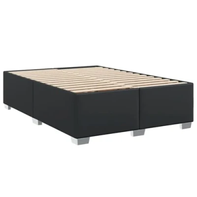 Afbeelding van vidaXL Bedframe kunstleer zwart 140x190 cm