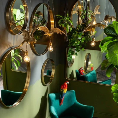 Afbeelding van Kare Design Hanglamp Dierenlamp Uil Goudkleurig
