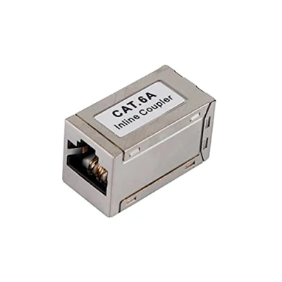 Afbeelding van Equip 221171 Cat.6A Shielded Modular Inline Coupler, RJ 45, Silver