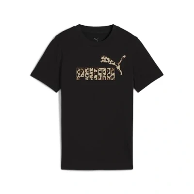 Afbeelding van Essentials Graphic Animal T shirt met afbeelding voor Dames, Zwart, Maat 15 16Y PUMA