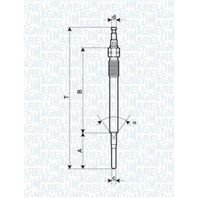 Afbeelding van MAGNETI MARELLI 062900051304 Gloeibougie 4,4V 8A M8X1 VOLKSWAGEN: Golf 5, Touran I, Passat B6 Saloon, AUDI: A4 B7 Avant, A3 Sportback, Hatchback