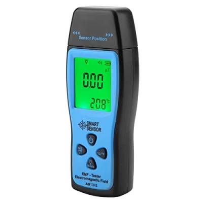 Afbeelding van elektromagnetische veldstralingsdetector, EMF meetapparaat, digitale detector, radiometer met lcd achtergrondverlichting