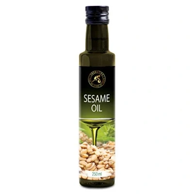 Afbeelding van Eetbaar Sesamolie 250 ml Koudgeperst Sesamum Indicum Zaadolie Mexico voor Voeding Eten en Gezondheid 100% Pure in Natuurlijke Rauwe