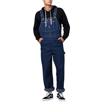Afbeelding van Dickies Indigo denim tuinbroek en spalk voor heren (1 stuk), blauw