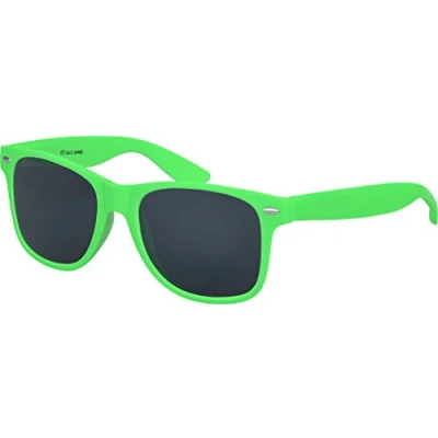 Afbeelding van Nerd zonnebril UV400 CAT 3 CE rubber retro stijl uniseks vintage bril met veerscharnier voor vrouwen mannen (verschillend)