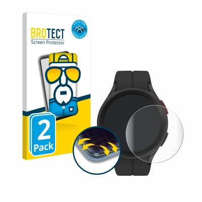 Afbeelding van BROTECT Screenprotector voor Samsung Galaxy Watch 5 Pro Folie Beschermfolie transparant volledig dekking (2 Stuks)