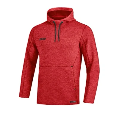 Afbeelding van Sweater met kap Premium Basics Rood gemeleerd / 4XL