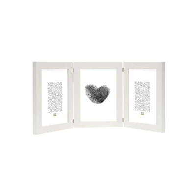 Afbeelding van Deknudt Frames fotolijst S41VF1 H3V wit drieluik 3x 10x15 cm