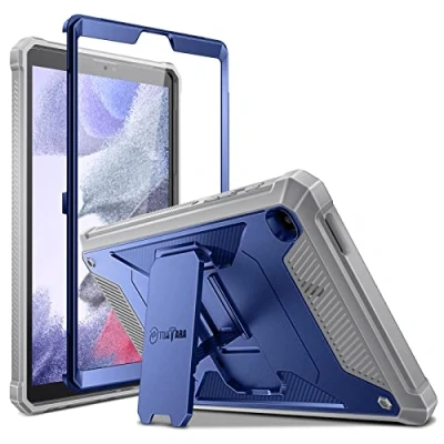 Afbeelding van Fintie Tuatara beschermhoes voor Samsung Galaxy Tab A7 Lite 8,7 inch, model 2021 (SM T220/T225/T227), hybride met standfunctie en geïntegreerde displaybescherming, marineblauw